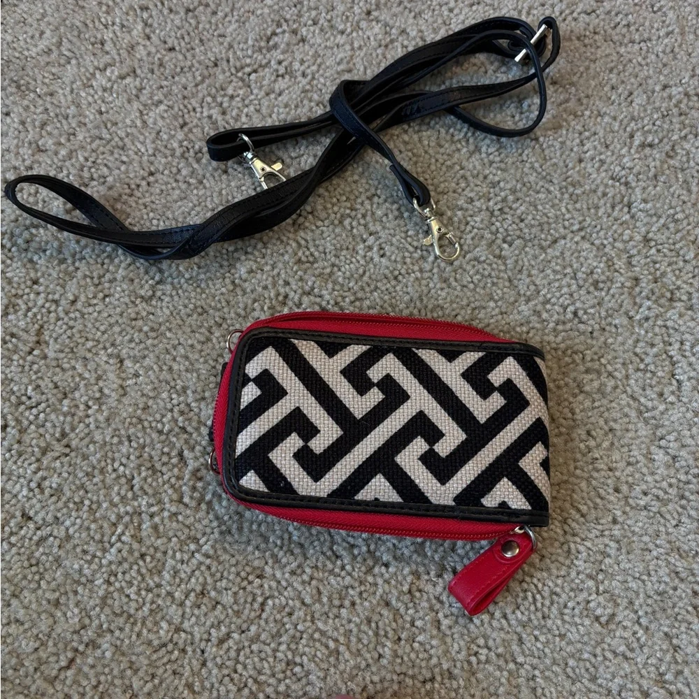 Spartina 449 Black and Red Phone Holster